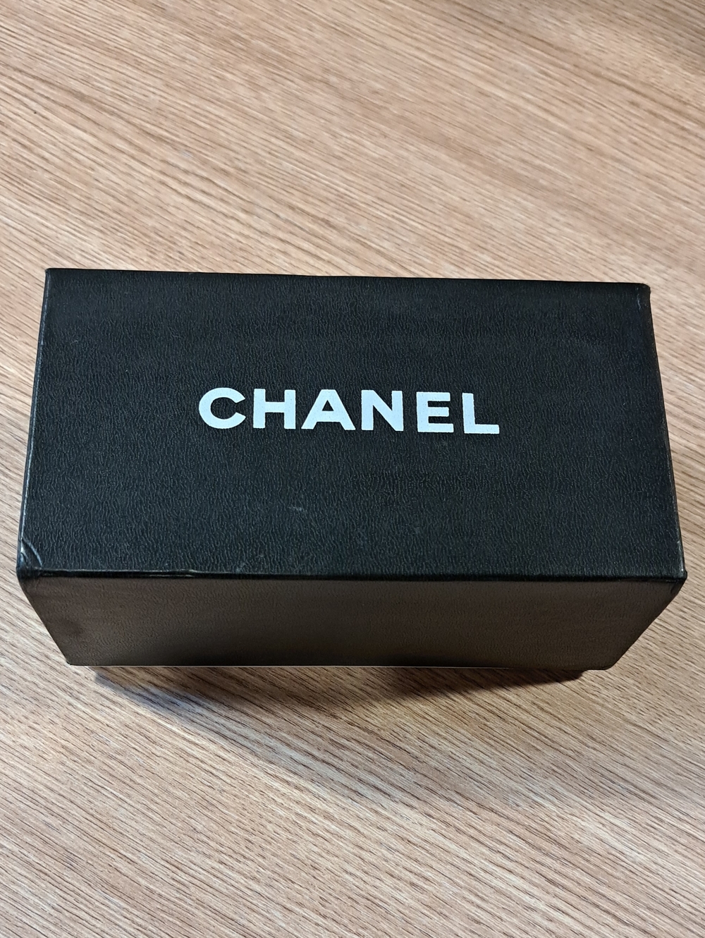 CHANEL Black and White Logo Gift Box